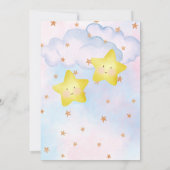 Spanish Little Stars Roze Blauwe Tweeling Baby sho Kaart (Achterkant)