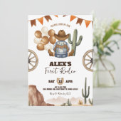 Spanish Mexican Wild West Cowboy First Rodeo Kaart (Staand voorkant)