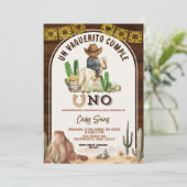 Spanish Mexican Wild West Cowboy turning one Kaart (Staand voorkant)
