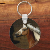 Spanish Mustang Horse Equine-lover's Sleutelhanger (Voorkant)
