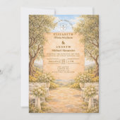 Spanish Olive Grove Wedding Kaart (Voorkant)