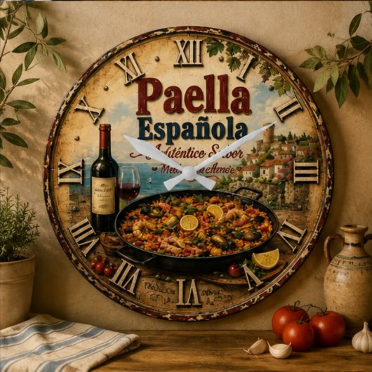 Spanish Paella Rustic Mediterranean Kitchen Grote Klok