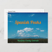 Spanish Peaks, Colorado Briefkaart (Voorkant / Achterkant)