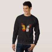 Spanish Peruvian Flag Butterfly Trui (Voorkant volledig)