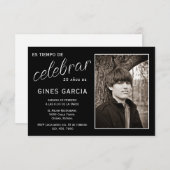 Spanish Photo Birthday Kaart (Voorkant / Achterkant)