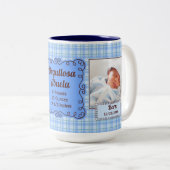 SPANISH Proud Grandmoeder Baby Blue Pset Tweekleurige Koffiemok (Voorkant rechts)