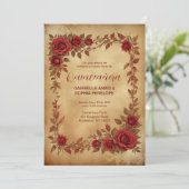 Spanish Quinceañeras Vintage Romantic Photo Kaart (Staand voorkant)