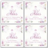 Spanish Romantic Exquisite Floral Orchids Bouquets Sticker (Voorkant)
