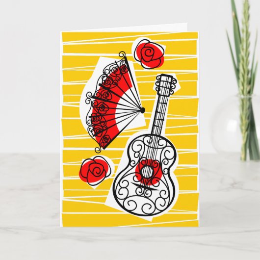 Spanish Souvenirs Group vertical greetings card Kaart (Voorkant)