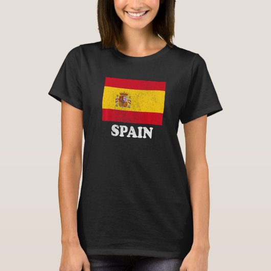Spanish Spain Flag Pride Spanish Flag   T-shirt (Voorkant)