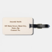 Spanish Style Fiesta Bagagelabel (Achterkant horizontaal)