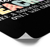 Spanish Teacher Like A Normal Teacher Only Way Coo Poster (Hoek)
