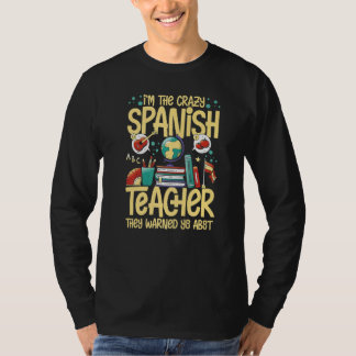 Spanish Teacher Spain Flag Language Lesson Student T-shirt