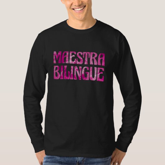 Spanish Teacher Tie Dye Maestras Maestra Bilingue T-shirt (Voorkant)