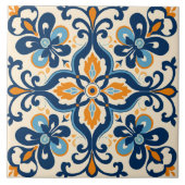 Spanish Tile Mediterranean Ceramic Tile Tegeltje (Voorkant)