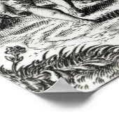 Spanjaarden die cadeaus van Indiërs ontvangen Poster (Hoek)