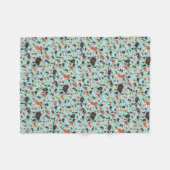 Spanjaarden in blauw fleece deken (Voorkant (Horizontaal))