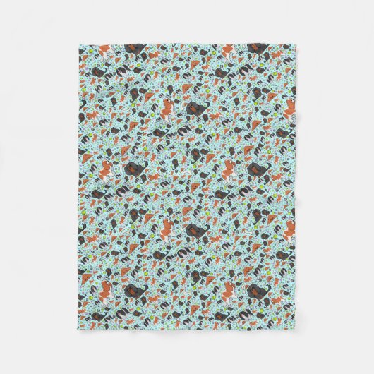 Spanjaarden in blauw fleece deken (Voorkant)