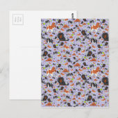 Spanjaarden in Paars Briefkaart (Voorkant / Achterkant)