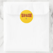 Spanje 1 ster logo ronde sticker (Tas)