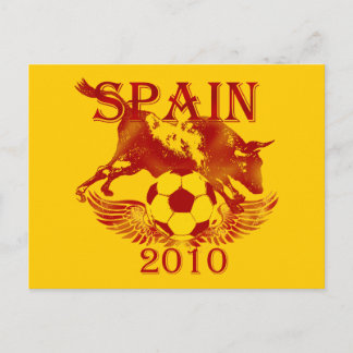 Spanje 2010 football liefhebbers futbol España bri Briefkaart