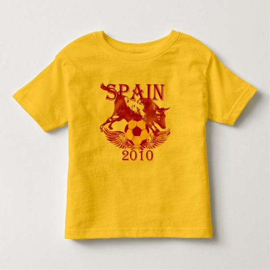 Spanje 2010 Toro Bull soccer futbol infants shirt (Voorkant)