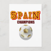 Spanje 2010 World Champions Briefkaart (Voorkant)