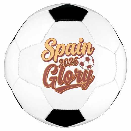 Spanje 2026 Glory Vintage Voetbal (Voorkant)