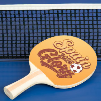 Spanje 2026 Glory Vintage Voetbal Ping Pong Bat Tafeltennisbatje