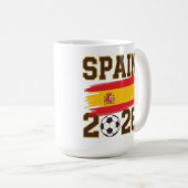Spanje 2026 Voetbal Design Koffiemok (Voorkant rechts)