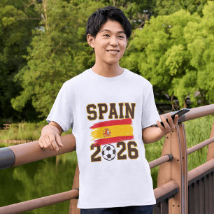 Spanje 2026 Voetbal Design T-shirt