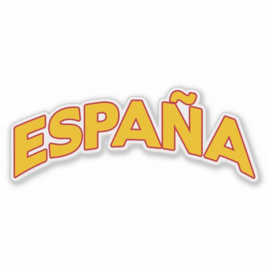 Spanje 5 sticker (Voorkant)