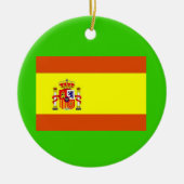 Spanje* Aangepaste kerstversiering Keramisch Ornament (Voorkant)