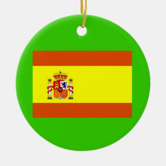 Spanje* Aangepaste kerstversiering Keramisch Ornament (Voorkant)
