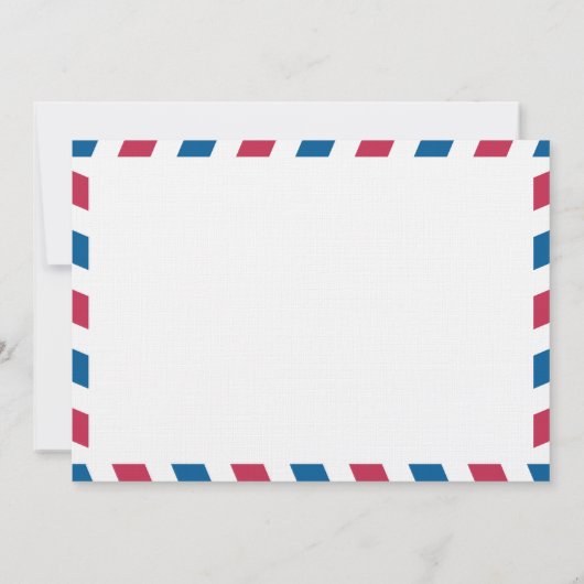 Spanje Air Mail Wedding Save the Date (Achterkant)