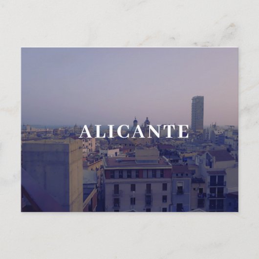Spanje Alicante Briefkaart (Voorkant)