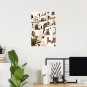 Spanje Andalusië Witte Dorp Kust Muurkunst Poster (Thuiskantoor)