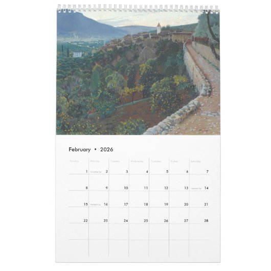 Spanje Art Calendar Kalender (Feb 2026)