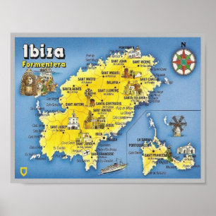 Spanje - Balearen - Ibiza - Eivissa - Poster