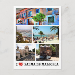 Spanje - Balearen - Majorca - I Love - Briefkaart