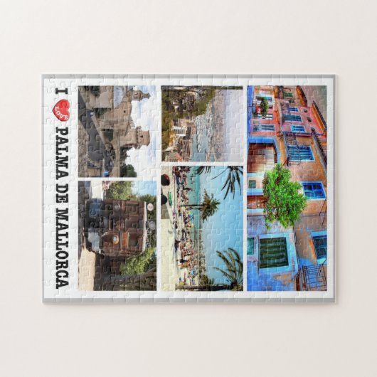 Spanje - Balearen - Majorca - I Love - Legpuzzel (Horizontaal)