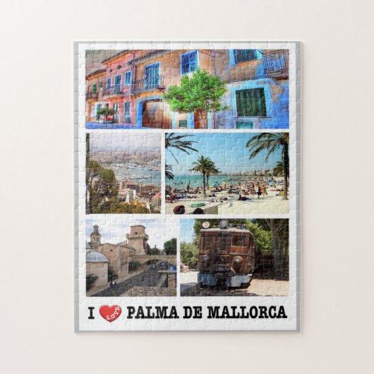 Spanje - Balearen - Majorca - I Love - Legpuzzel (Verticaal)