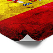 Spanje; bandera de España Poster (Hoek)
