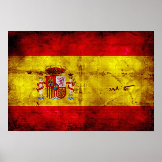 Spanje; bandera de España Poster (Voorkant)