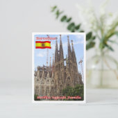 Spanje - Barcelona - Basilica Sagrada Familia - Briefkaart (Staand voorkant)