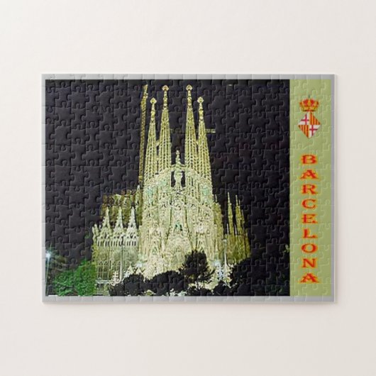 Spanje - Barcelona - Basilica Sagrada Familia - Legpuzzel (Horizontaal)