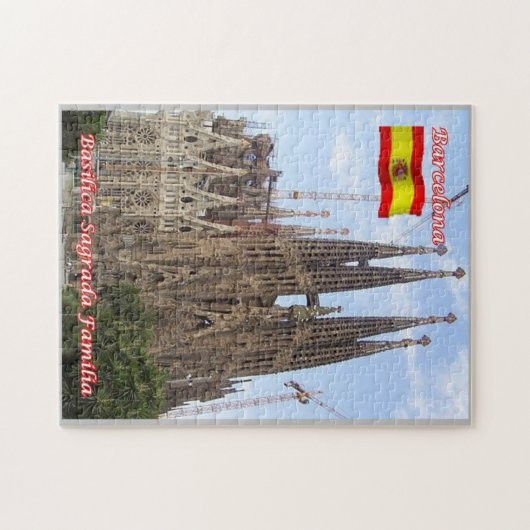Spanje - Barcelona - Basilica Sagrada Familia - Legpuzzel (Horizontaal)
