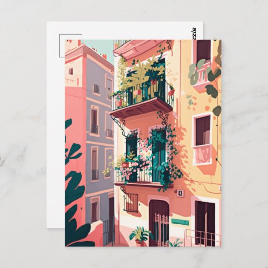 Spanje Barcelona Briefkaart (Voorkant / Achterkant)