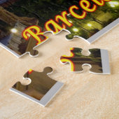 Spanje - Barcelona - Montjuic Placa Spanje - Legpuzzel (Zijkant)