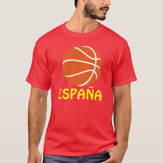 Spanje Basketball T-shirt (Voorkant)